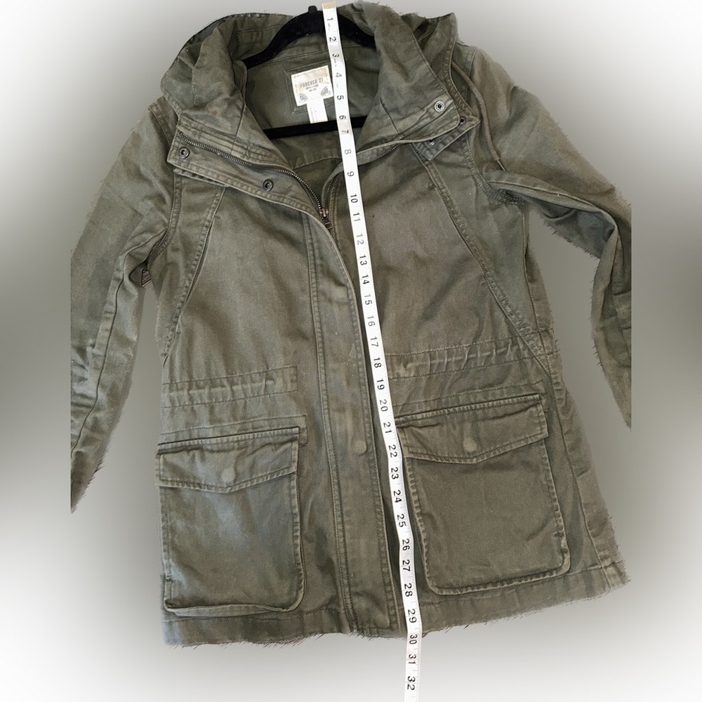 Forever 21 Olive Jacket Size S - Picture 10 of 14